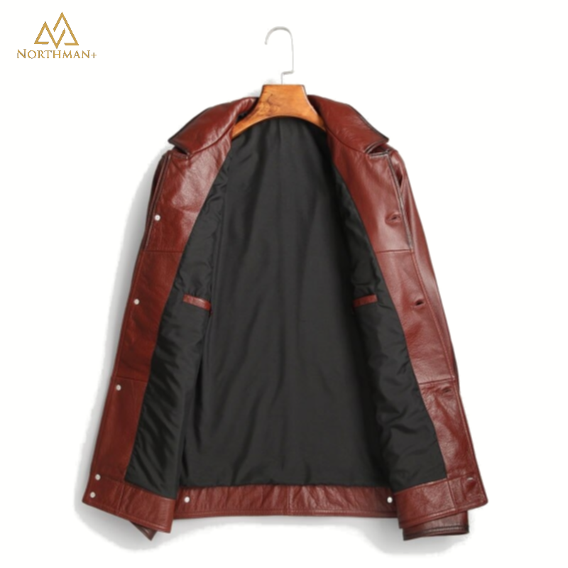 Blouson de routier urbain bordeaux