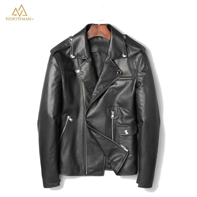 Blouson motard en cuir