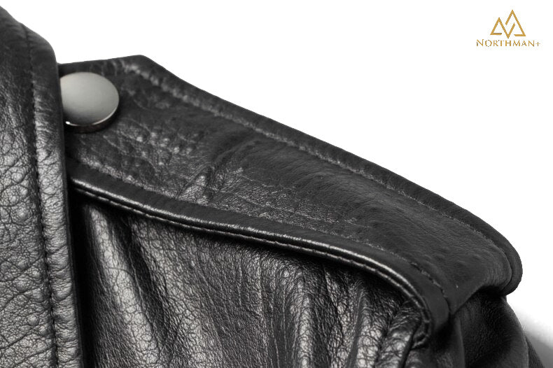 Blouson motard en cuir