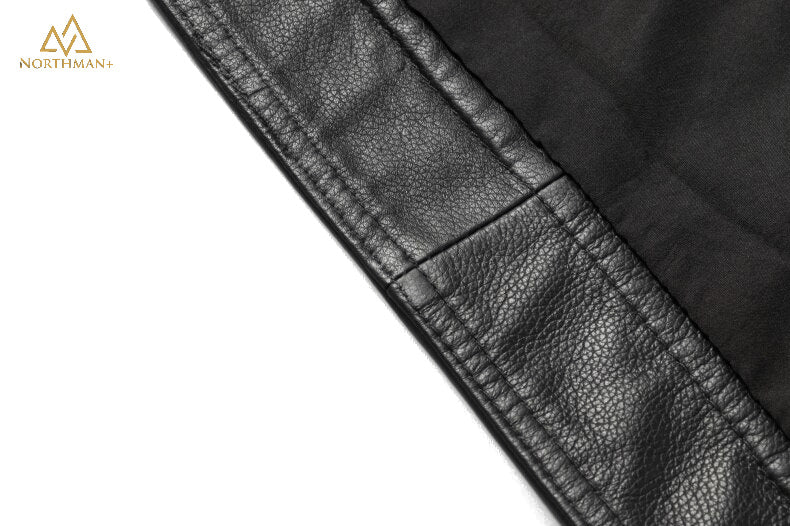 Blouson en cuir noir DC3 de Northman+