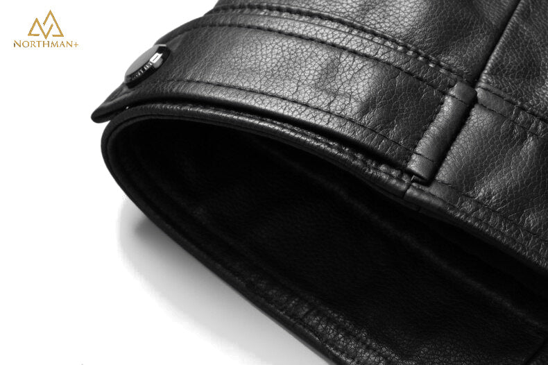 Blouson en cuir noir DC3 de Northman+