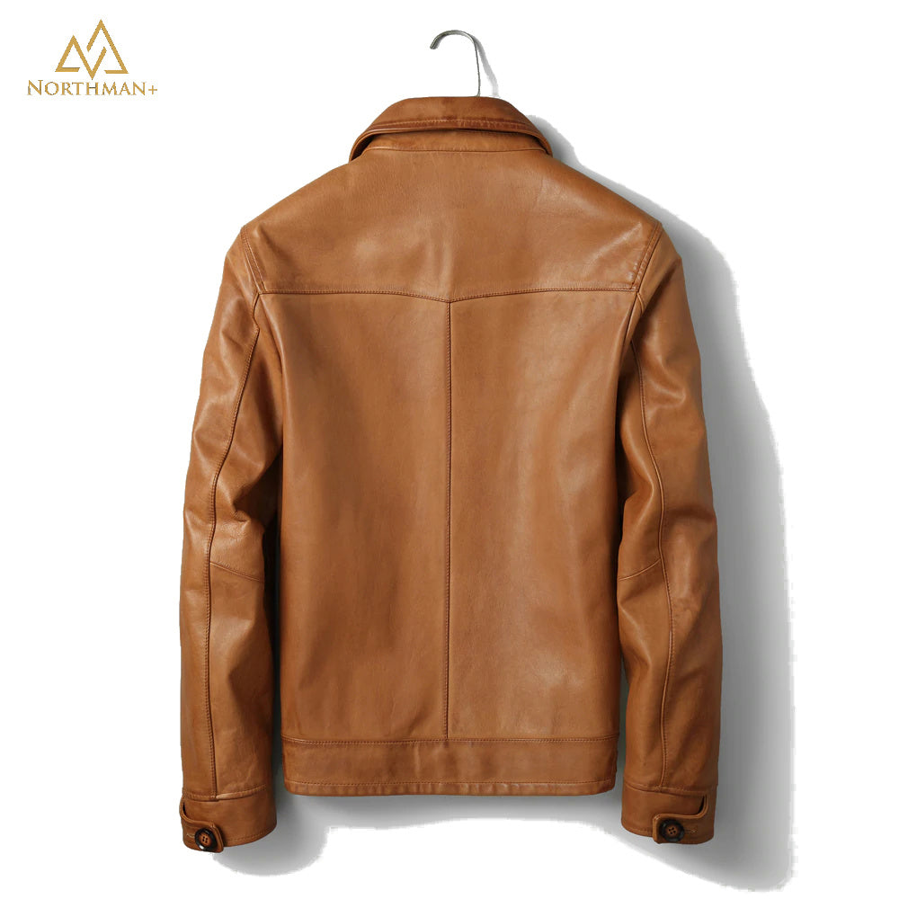 Lightning leather jacket in Tan by Northman+
