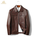 Blouson en cuir marron DC3 par Northman+