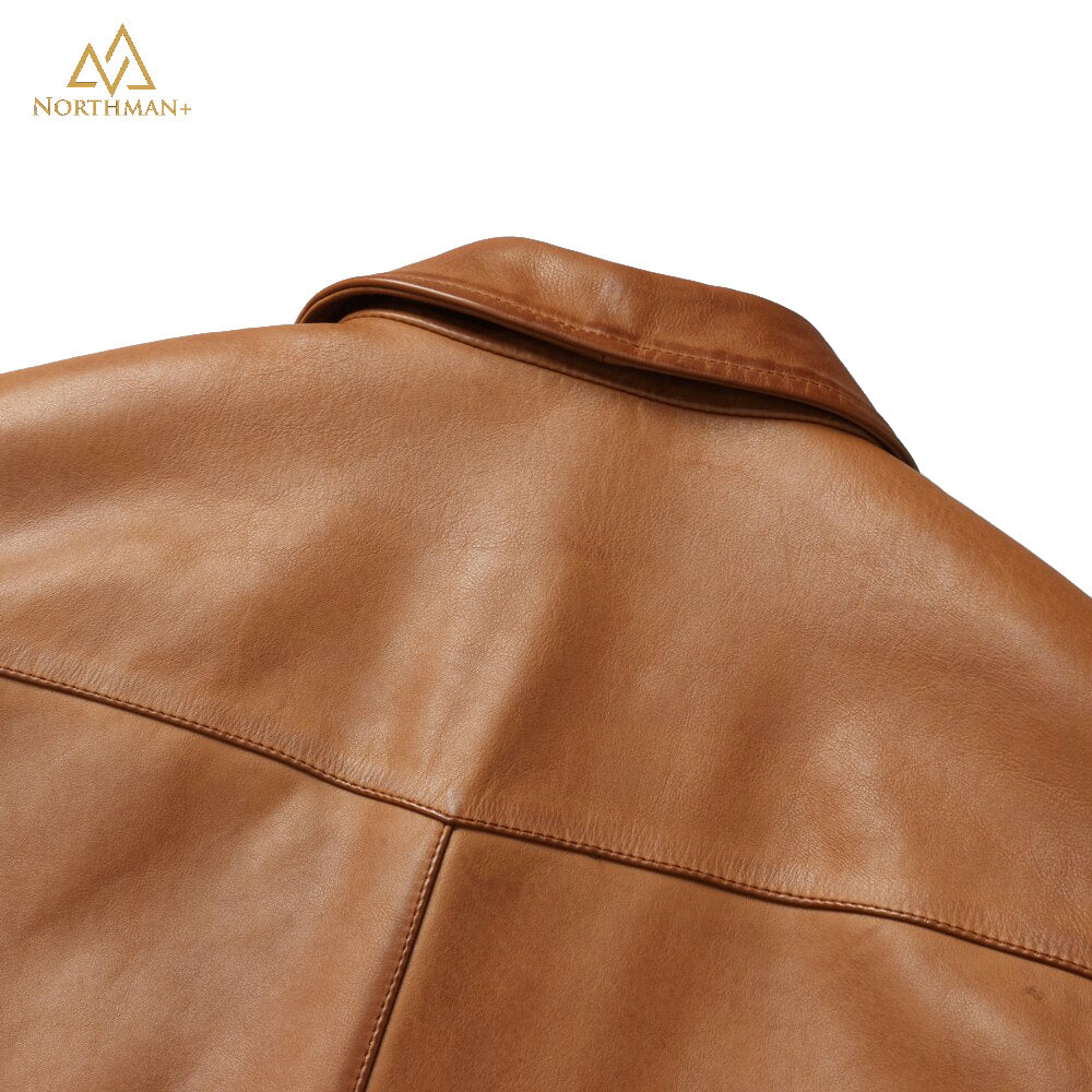 Lightning leather jacket in Tan by Northman+