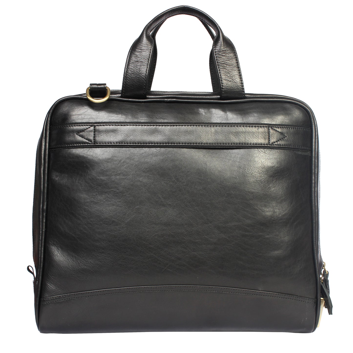 Leather Laptop Messenger Bag  : The CEO Bag in Black