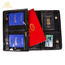 Leather Logbook cover for pilots with licence pockets