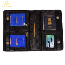 Leather Logbook cover for pilots with licence pockets
