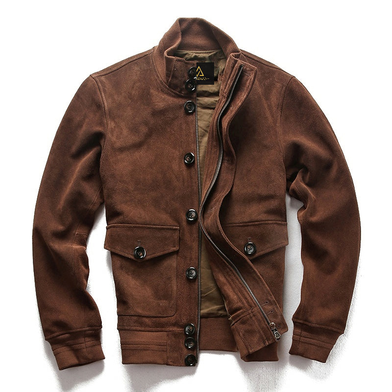 Blouson en cuir pour homme A1