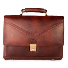 The Classic Briefcase in Burgundy