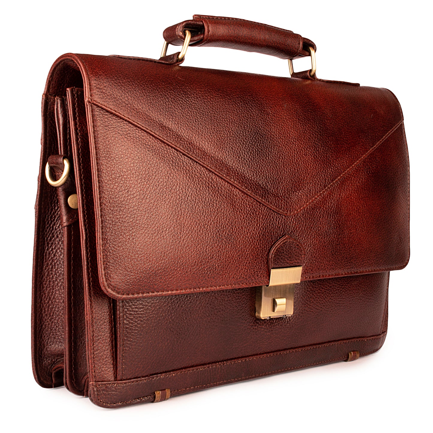 The Classic Briefcase in Burgundy