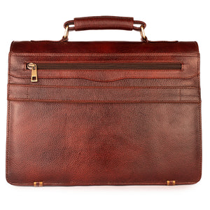 The Classic Briefcase in Burgundy