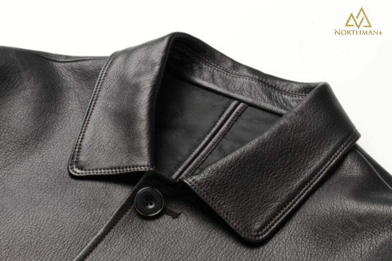 Manteau en cuir pour hommes