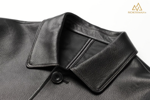 Leather Overcoat for men