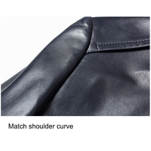 Classic leather jacket in Black for Men.