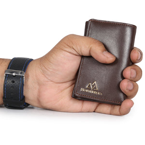 Card and Cash mini wallet in Brown : The YBR series