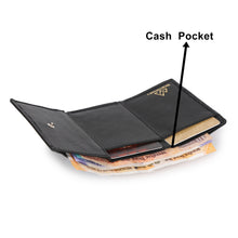Card and Cash mini wallet in Black : The YBR series