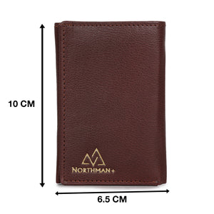 Card and Cash mini wallet in Burgundy : The YBR series