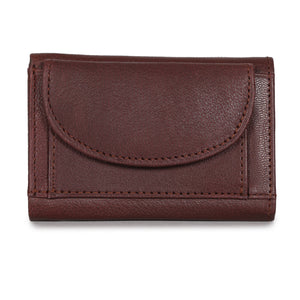 Card and Cash mini wallet in Burgundy : The YBR series