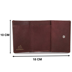 Card and Cash mini wallet in Burgundy : The YBR series