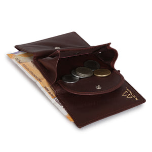 Card and Cash mini wallet in Burgundy : The YBR series
