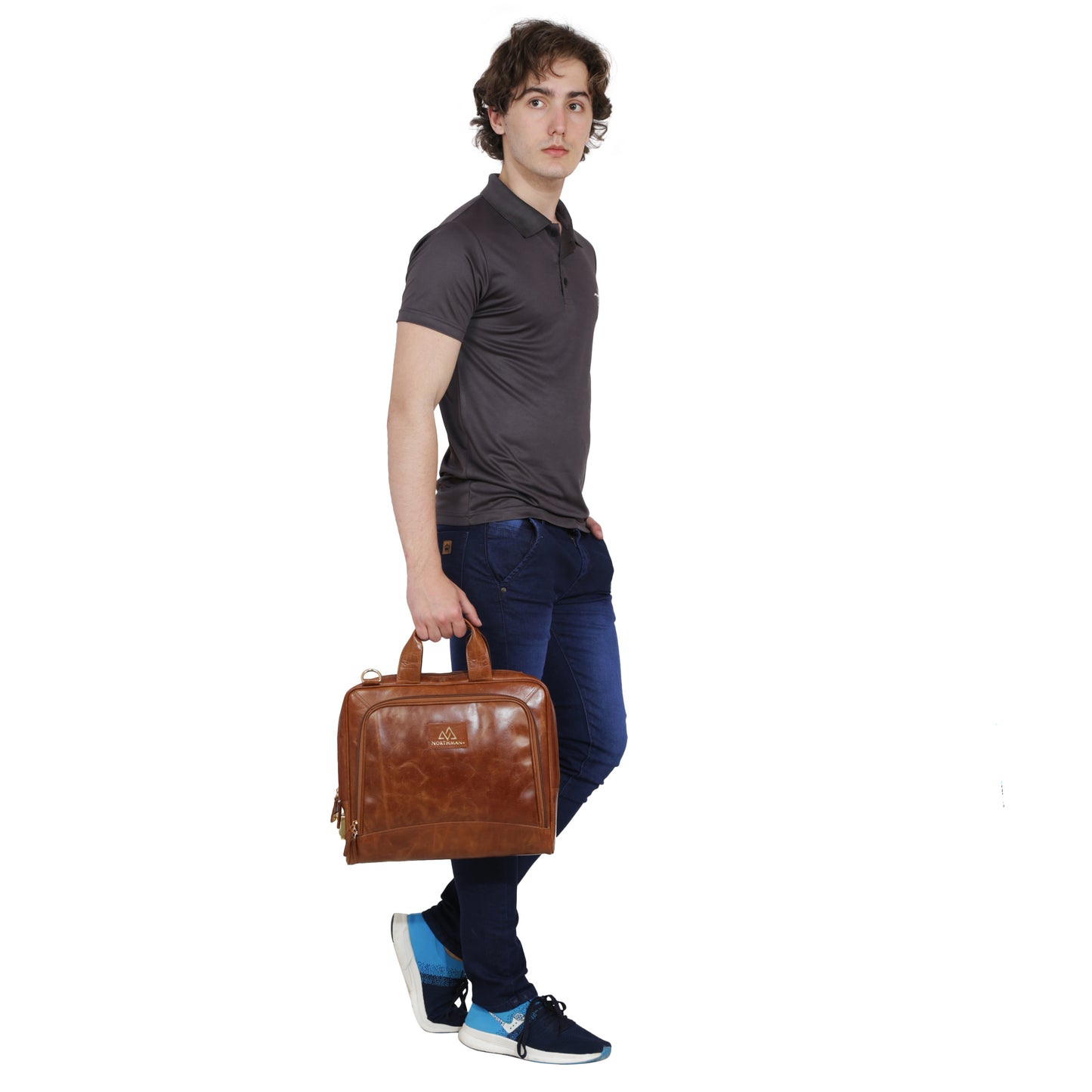 Leather Laptop Messenger Bag  : The CEO Bag