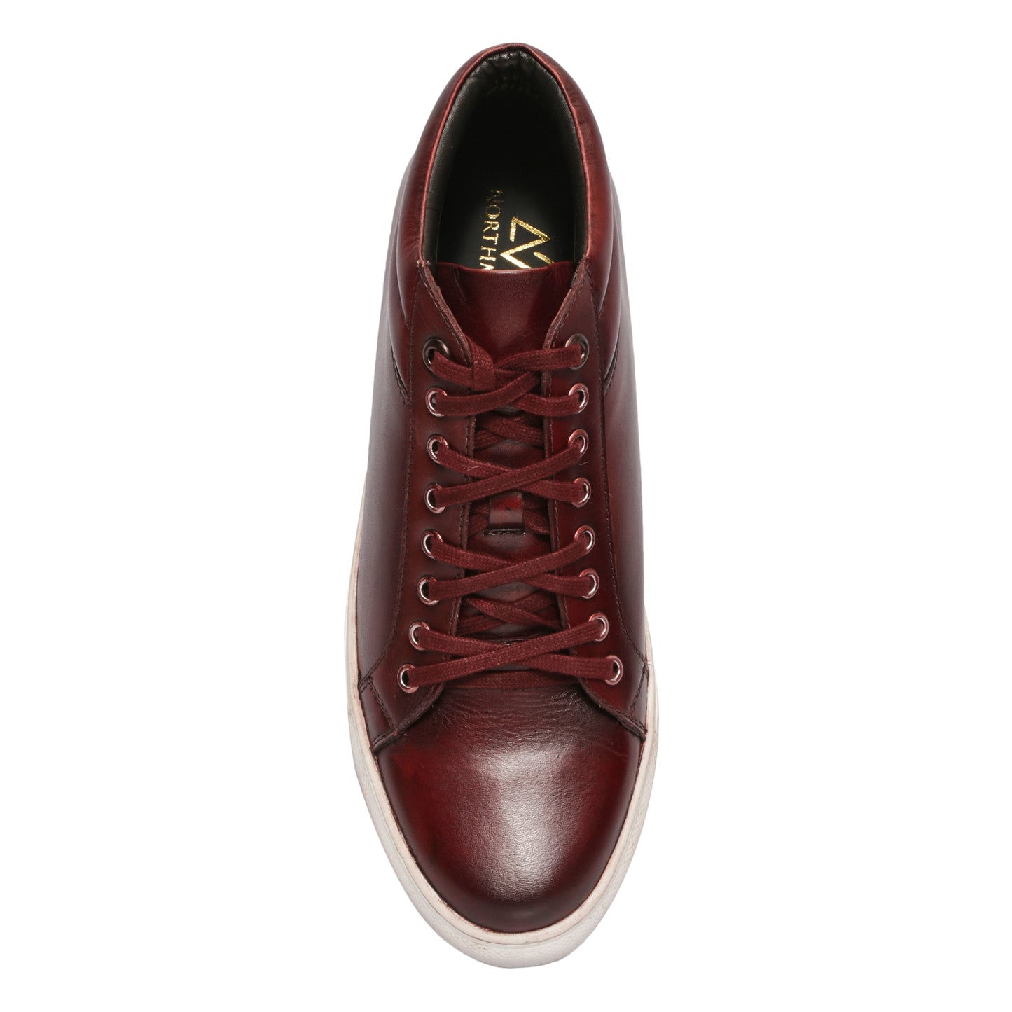 Burgundy Mid Top Sneakers