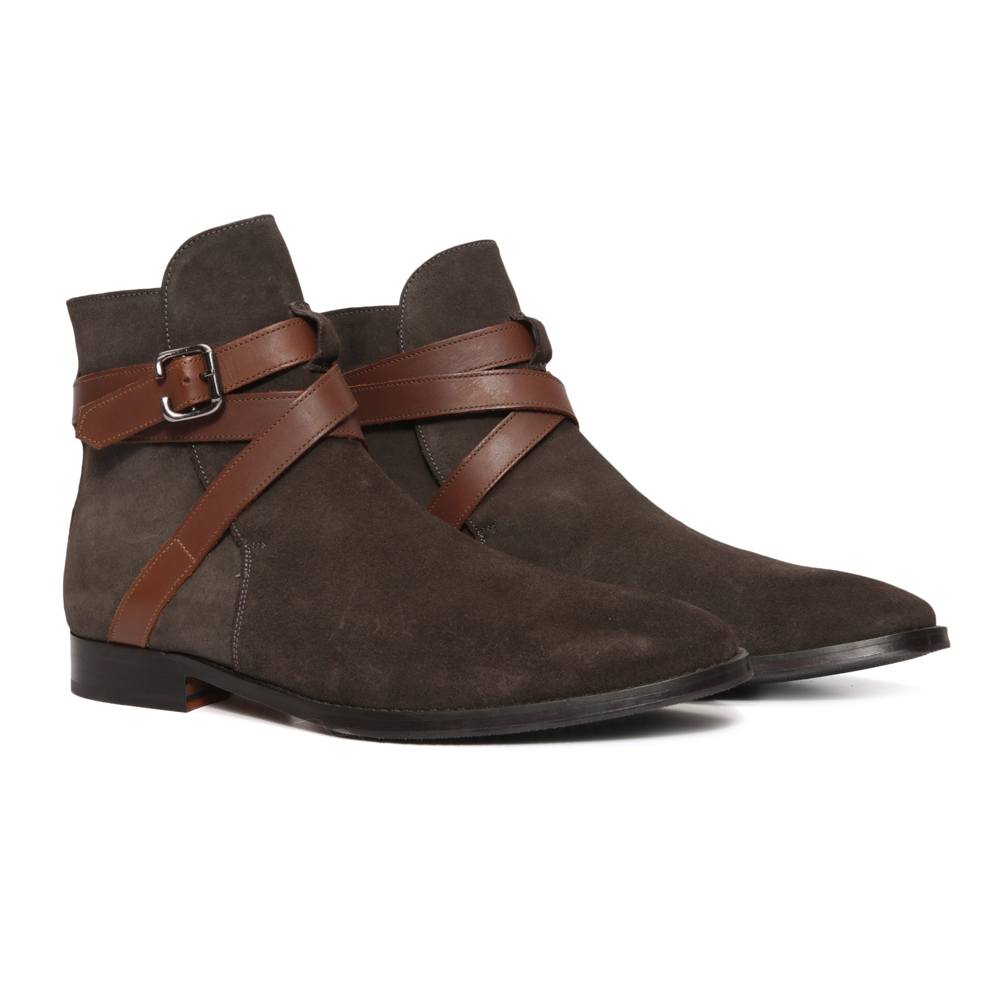 Brown Suede Jodhpur boots with Tan Straps : The Jodhpur boots ...