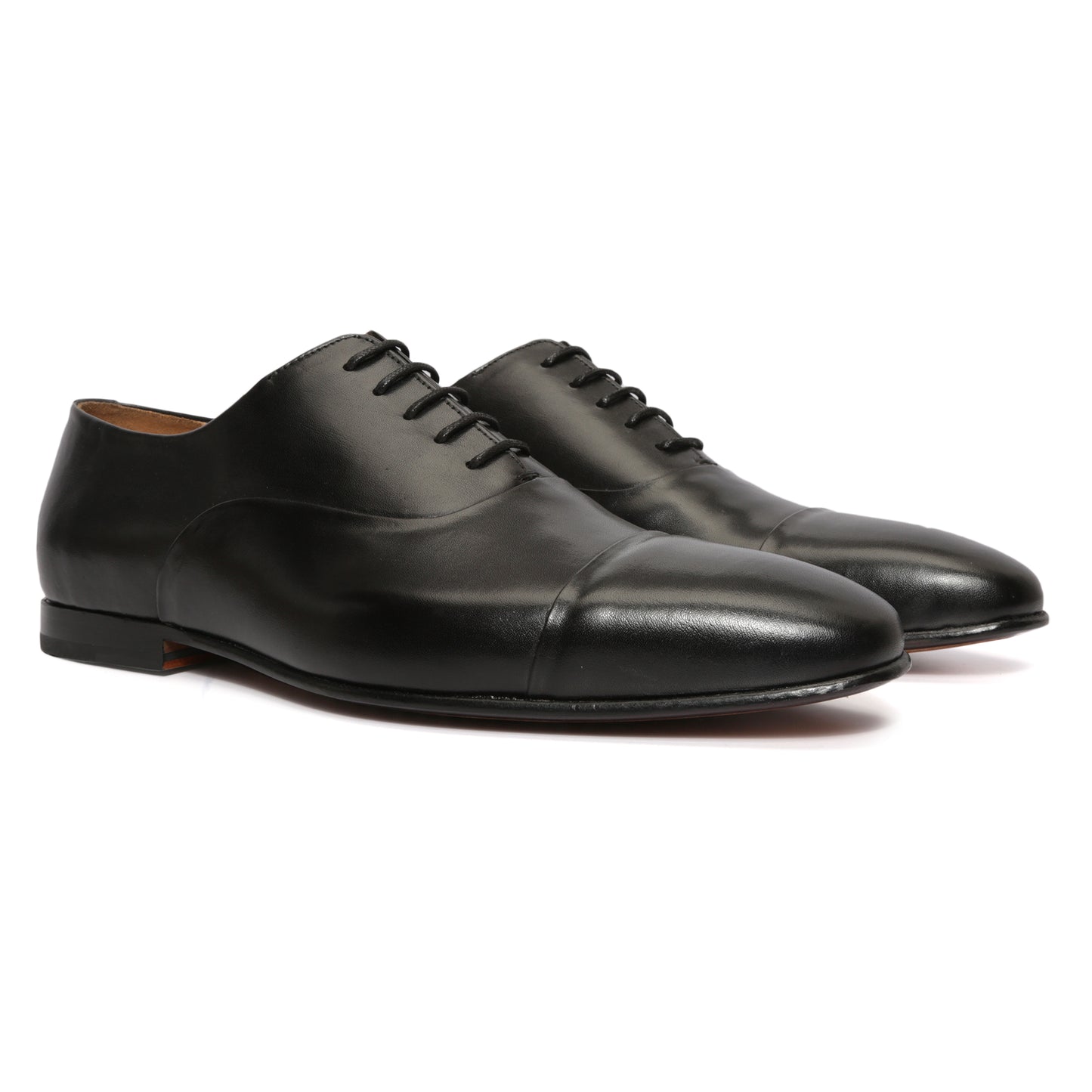 Black Captoe Oxford : Sleek Captoe