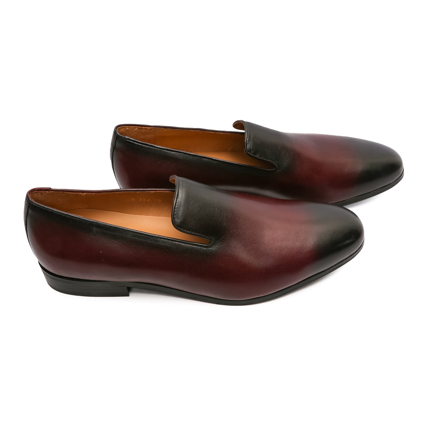 Burgundy Patina Slipons