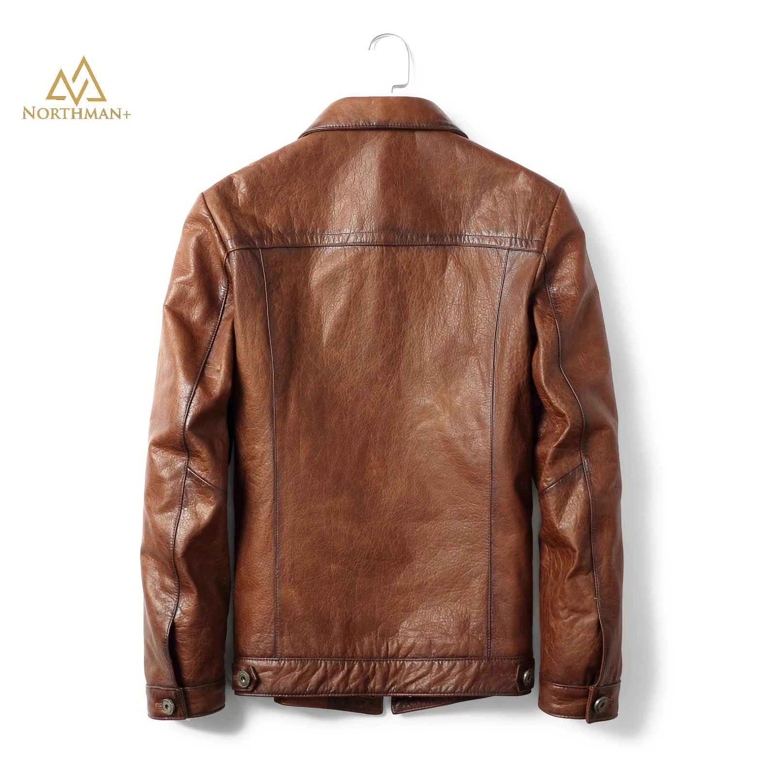 Veste en cuir Seargent Field marron