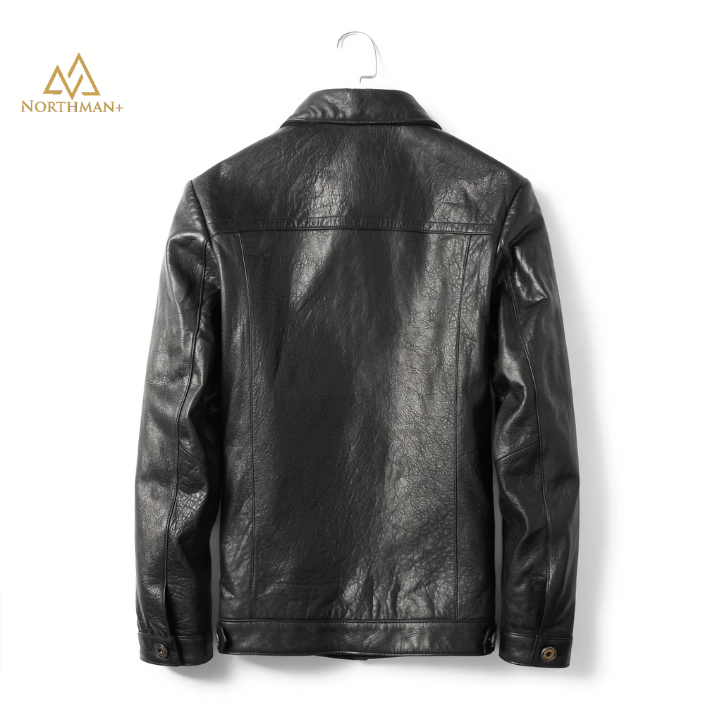 Seargent Field Leather Jacket in Black