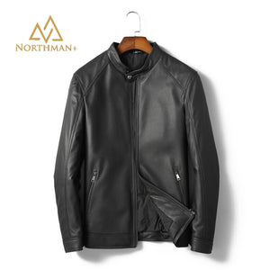 Pebble grain leather jacket V2