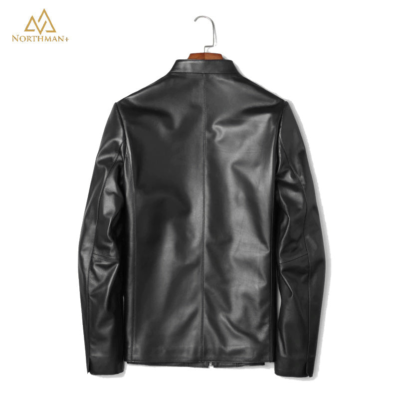 Rigel Men's Slim fit leather jacket by Northman+