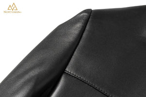 Rigel Men's Slim fit leather jacket by Northman+