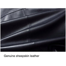 Classic leather jacket in Black for Men.