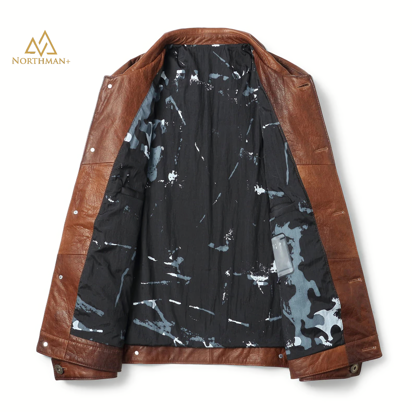 Veste en cuir Seargent Field marron