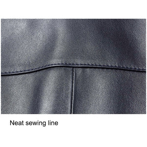 Classic leather jacket in Black for Men.