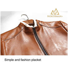 Tan leather jacket for men