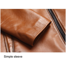 Tan leather jacket for men