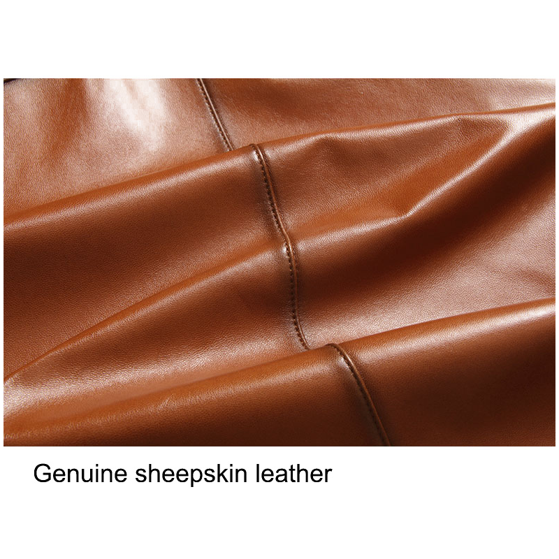 Tan leather jacket for men