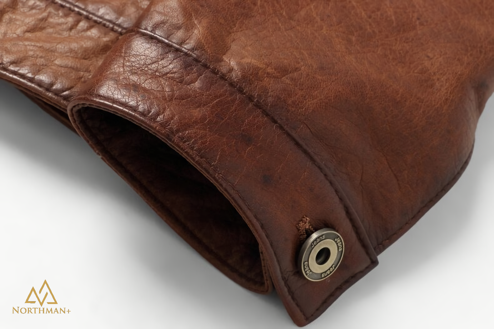 Veste en cuir Seargent Field marron